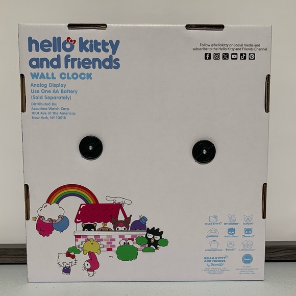 Hello Kitty and Friends by Sanrio Analog Wall Clock-New in Box - Picture 2 of 5